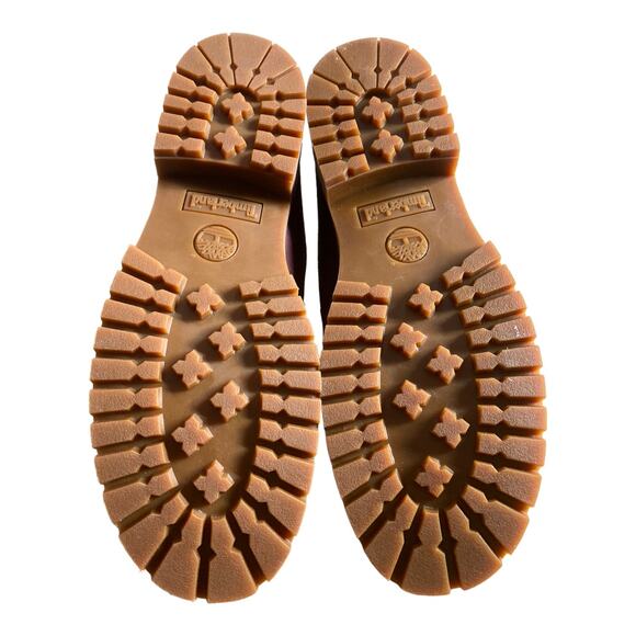 Timberland Jayne Waterproof Teddy Fleece Fold Down Boot in Burgundy  9 - Picture 5 of 5